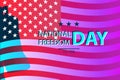 1st February National Freedom Day Illustration with a Liberty Bell as a symbol of freedom. posters template. Royalty Free Stock Photo