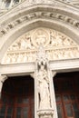 St. Finbarr`s Cathedral - carvings of biblical characters at entrance door - Irish religious tour - Ireland travel