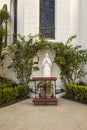 St. Frances Xavier Cabrini Statue, portrait, Santa Barbara, CA, USA