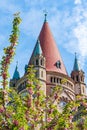 St. Francis of Assisi Church dome in spring, Vienna, Austria