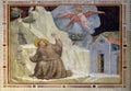 St. Francis Receiving the Stigmata, fresco by Giotto,Basilica di Santa Croce in Florence Royalty Free Stock Photo