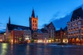 St. Galgolf Church in Market Square in Trier, Germany. Royalty Free Stock Photo