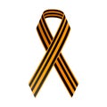 St George Black and gold Ribbon. May 9, Happy Victory day. Russian holiday.