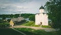 St. George Church in Staraya Ladoga, Volkhovsky District, Leningrad Oblast, june 2018. Russia is one of the oldest churches of Rus