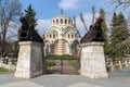 St. George the Conqueror Chapel Mausoleum in the city of Pleven, Bulgaria. Orthodox church in the city, memorial - The Eternal