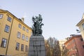 St George Dragon Statue in the city of Stockholm Sweden