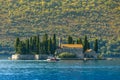 St.George Island in Kotor Bay near Perast, Montenegro Royalty Free Stock Photo