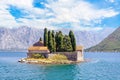 St. George Island near town Perast, Kotor bay, Montenegro.
