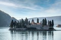 St. George Island - Sveti Dorde. St George Island with buildings of former monastery, located in the Kotor Bay in Montenegro