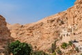 St. George Orthodox Monastery is located in Wadi Qelt. Royalty Free Stock Photo