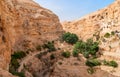 St. George Orthodox Monastery is located in Wadi Qelt. Royalty Free Stock Photo