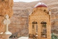 St. George Orthodox Monastery is located in Wadi Qelt. Royalty Free Stock Photo