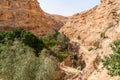 St. George Orthodox Monastery is located in Wadi Qelt. Royalty Free Stock Photo