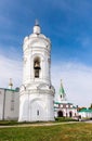 St. George's bell tower and Palace (Front) Gate, Kolomenskoye Park. Moscow Royalty Free Stock Photo