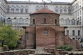 St. George`s Church is an early Christian red brick rotunda and is the oldest building in Sofia, the capital of Bulgaria Royalty Free Stock Photo