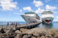 St George s harbour in Grenada Royalty Free Stock Photo