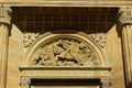 Tympanum St. George`s Basilica, Prague Castle, Prague, Czech Republic Royalty Free Stock Photo