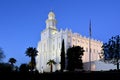 St George Utah LDS Mormon Temple in Early Morning Royalty Free Stock Photo