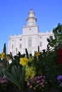 St George Utah LDS Mormon Temple in Early Morning Royalty Free Stock Photo