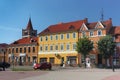 PRAVDINSK, RUSSIA - AUGUST 17, 2013: View of the central square in Pravdinsk prior Friedland.
