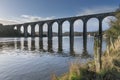 St Germans viaduct, Cornwall, UK Royalty Free Stock Photo