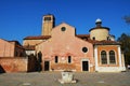 St. Giacomo Dall'Orio church and fountain, in Venice, Italy Royalty Free Stock Photo