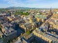 St. Giles` Cathedral aerial view, Edinburgh, UK