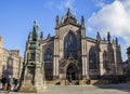 St. Giles Cathedral and Walter Scott Statue