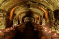 Napa, California - April 27, 2019: Del Dotto Historic Winery Caves in Napa Valley. Royalty Free Stock Photo