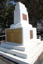 St Helena cenotaph, war memorial, on the waterfront at Jamestown Royalty Free Stock Photo