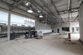 ST HELENA - OCTOBER 12, 2015: The terminal building at St Helena's first international airport, as construction nears