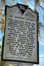 St. Helena\'s Church informational sign in Beaufort, South Carolina