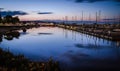 St. Ignace Boardwalk And Marina Royalty Free Stock Photo