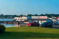 St. Ignace, MI - July 14, 2021: Star Line Ferry docked in St. Ignace, MI on July 14, 2021.