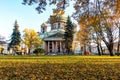 Russia, St. Petersburg, October 25, 2017: St. Isaac`s Cathedral in the autumn season