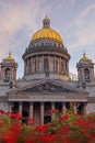 St. Isaac`s Cathedral in St. Petersburg in the summer of June 25, 2021, Russia Royalty Free Stock Photo