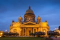 St. Isaac`s Cathedral at white night, Saint Petersburg, Russia Royalty Free Stock Photo