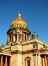 St Isaac's Cathedral (Isaakievskiy Sobor) in Saint Petersburg, Russia. It is a landmark of Petersburg. Royalty Free Stock Photo