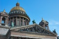 St. Isaak's cathedral and sky Royalty Free Stock Photo