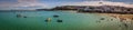 St Ives bay panorama Royalty Free Stock Photo