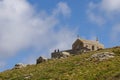 View of the ancient Chapel of St Nicholas at St Ives, Cornwall on May 13, 2021. Two unidentified