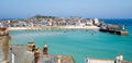 St Ives English Seaside Harbour View Royalty Free Stock Photo