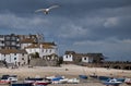 St Ives harbour at low Tide Royalty Free Stock Photo