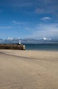 St Ives harbour at Low Tide Royalty Free Stock Photo