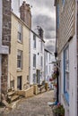 St Ives narrow street, Cornwall, UK Royalty Free Stock Photo