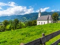 Rural alpine chapel Royalty Free Stock Photo