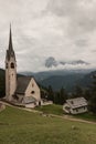 St Jacob church above Val Gardena in Dolomites Royalty Free Stock Photo