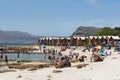 St James beach and colourful beach huts. Cape Town South Africa