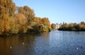 St James Park in autumn Royalty Free Stock Photo