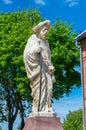 St. James` sculpture in old town of Olsztyn.